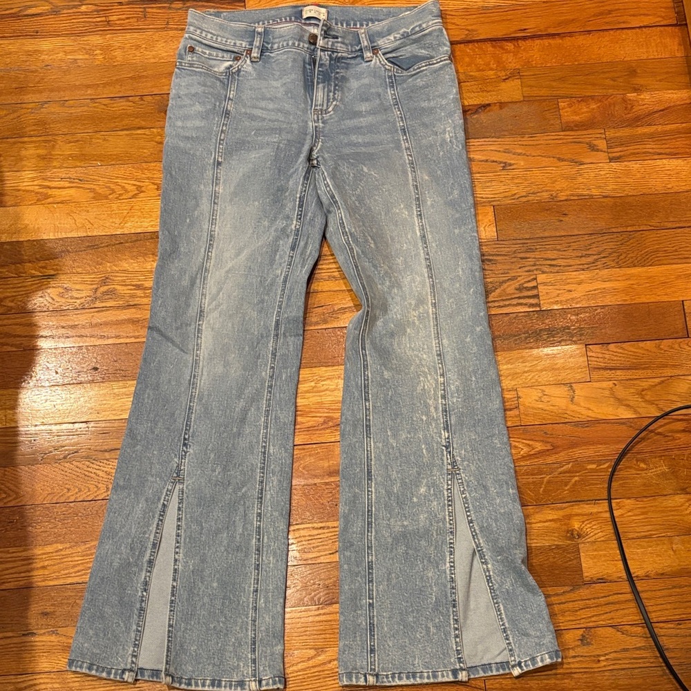 Alice + Olivia Light Blue Flare Jeans